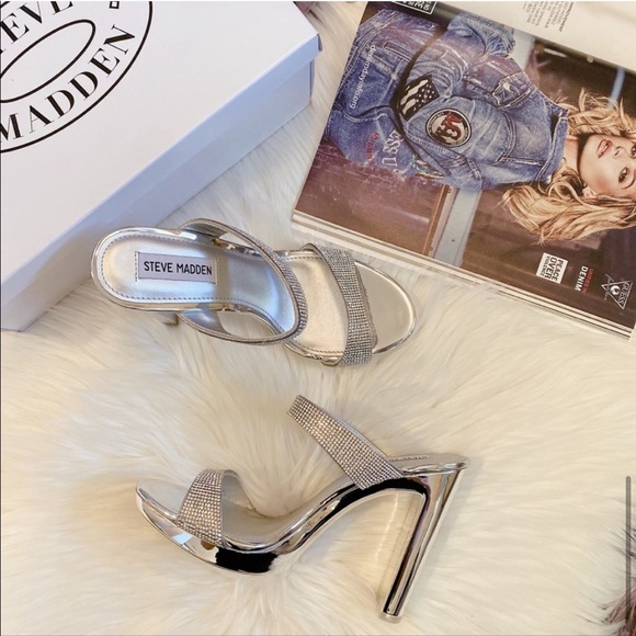 Steve Madden Glassy Rhinestones Platform Sandal - Picture 8 of 13